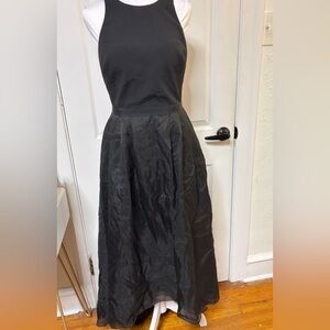 JS Collections Black Maxi A-Line Skirt